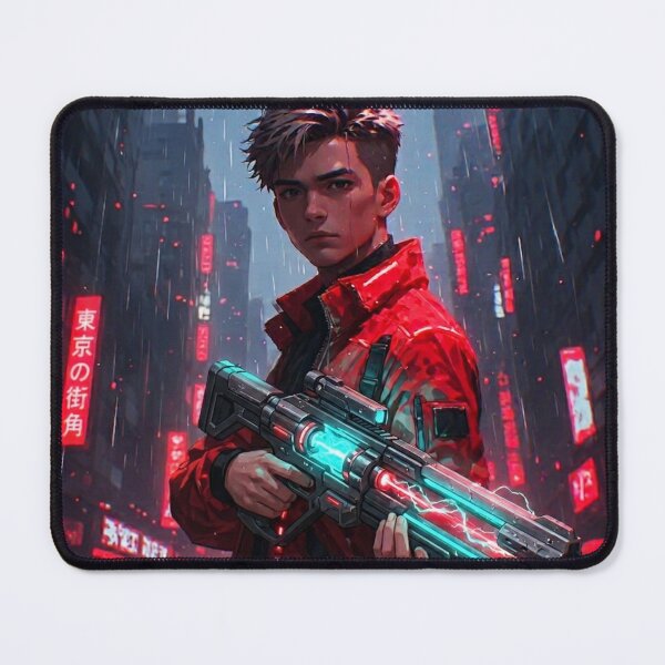 Item preview, Cyberpunk Anime Warrior Neo-Tokyo Street designed and sold by Mavila Forge.
