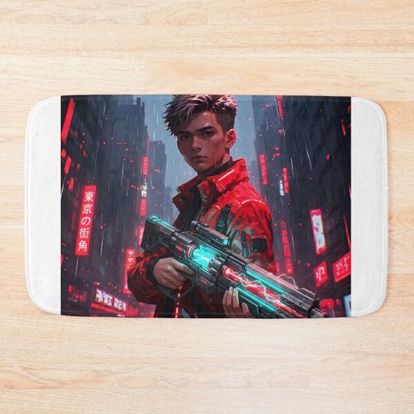 Item preview, Cyberpunk Anime Warrior Neo-Tokyo Street designed and sold by jmavila.