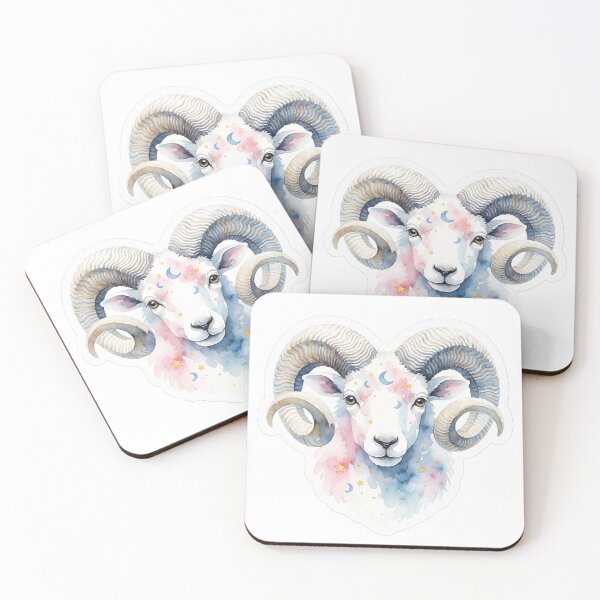 Item preview, Aries Zodiac Sticker | Celestial Ram Astrology Art designed and sold by AillustriaAK.