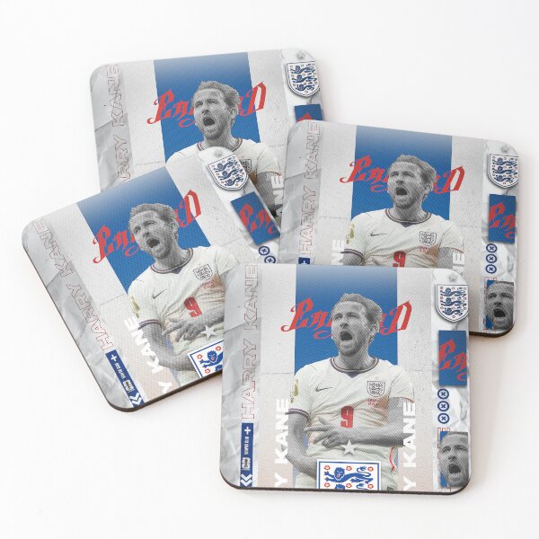 Item preview, Harry Kane - England #9 Striker Three Lions Graphic Art designed and sold by Shopunte.