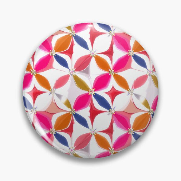 Item preview, Glossy 3D Geometric Flower Pattern – Bold Colorful Crystal Petal Design designed and sold by MDSDesigns.