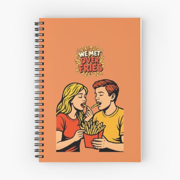 Item preview, We Met Over Fries Relatable Foodie Illustration designed and sold by Miheerala.