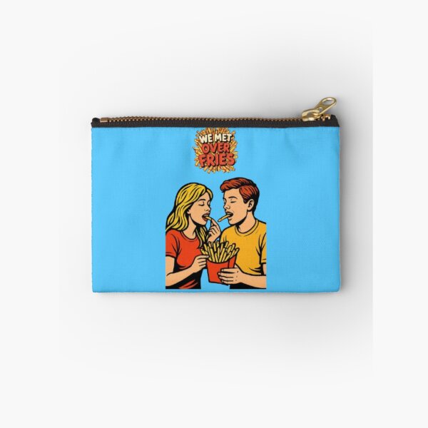 Item preview, We Met Over Fries Relatable Foodie Illustration designed and sold by Miheerala.