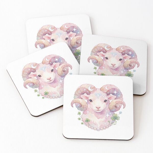 Item preview, Aries Zodiac Sticker | Celestial Ram Astrology Art designed and sold by AillustriaAK.