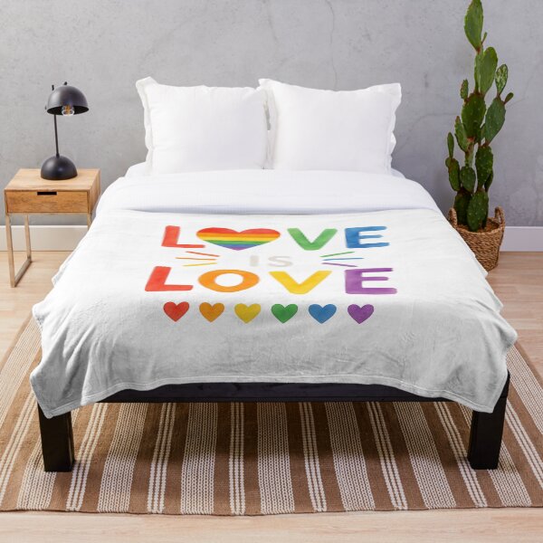 Aperçu de l'œuvre L'amour c'est l'amour - Motif Cœur Arc-en-ciel Fierté créée et vendue par VariusDesigns.
