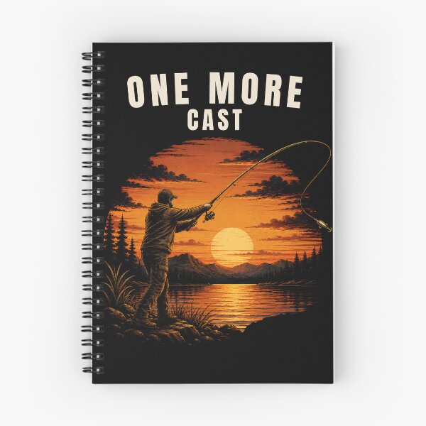 Item preview, Vintage Sunset Fishing Scene – One More Cast designed and sold by PXEpic.