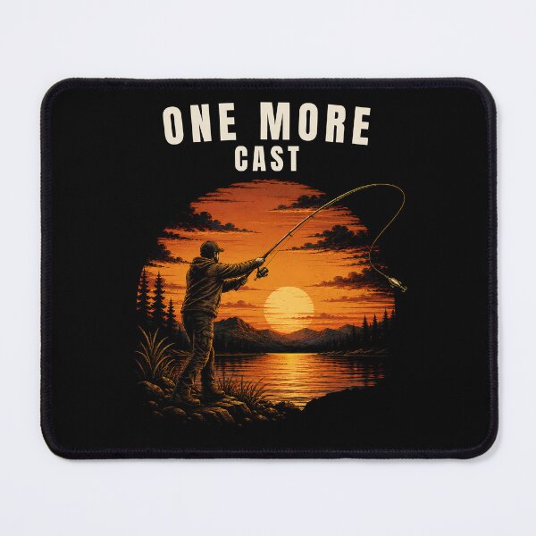 Item preview, Vintage Sunset Fishing Scene – One More Cast designed and sold by PXEpic.