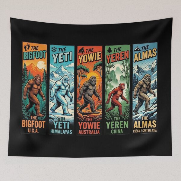Item preview, World Bigfoot Legends - Cryptid Wildmen Collection designed and sold by redsharkuk.