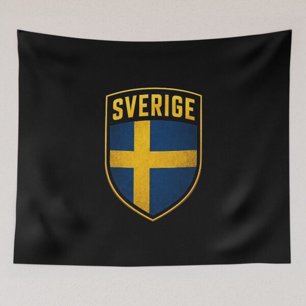 Item preview, Sverige sköld flagga symbol designed and sold by diamdesign.