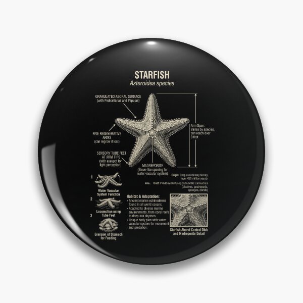 Item preview, Starfish Scientific Anatomy Biology Animal Lover designed and sold by Kimberley King Art  King Art.