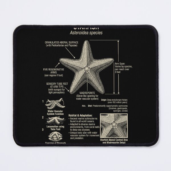 Item preview, Starfish Scientific Anatomy Biology Animal Lover designed and sold by Kimberley King Art  King Art.