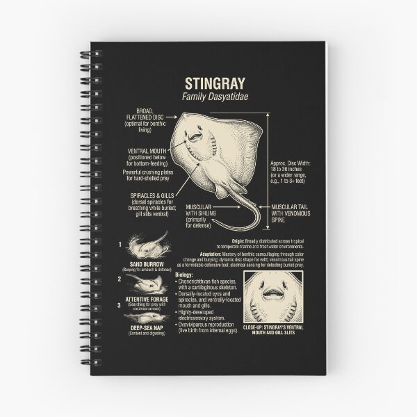 Item preview, Stingray Scientific Anatomy Biology Animal Lover designed and sold by Kimberley King Art  King Art.