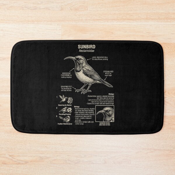 Item preview, Sunbird Scientific Anatomy Ornithology Animal Lover designed and sold by Kimberley King Art  King Art.