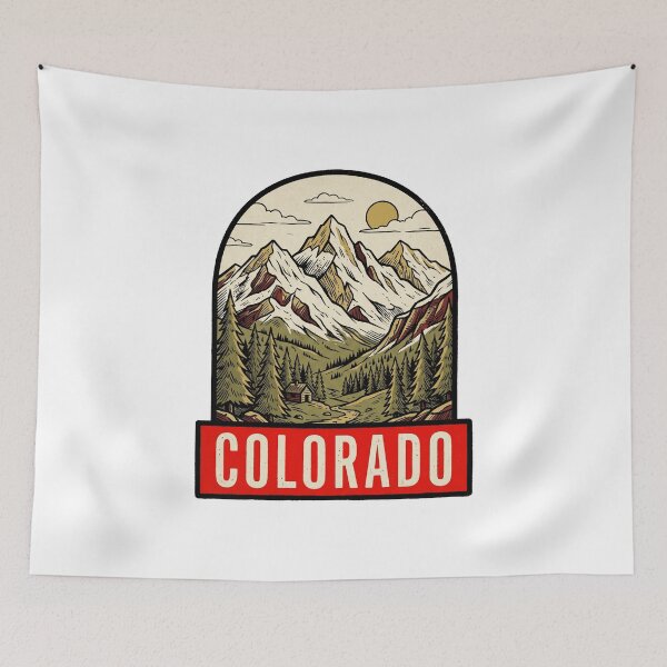 Item preview, Retro Colorado Rocky Mountains Cabin Vintage Travel designed and sold by Paper Drip.