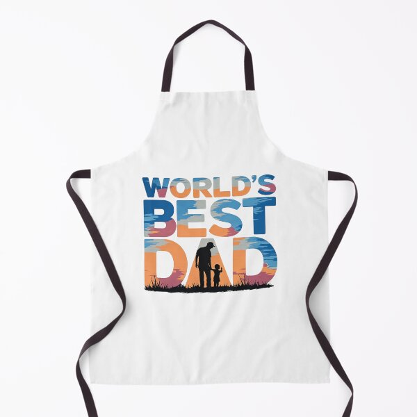 Item preview, World's Best Dad – Father and Child Silhouette Sunset Design designed and sold by AMIR PRO .