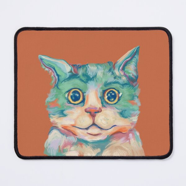 Item preview, Funny tuxedo cat painting with pastel colors designed and sold by NadiaChevrel.