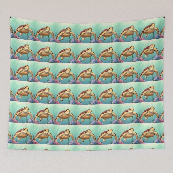 Item preview, The Curious Sea Turtle designed and sold by PTB-SHOP.
