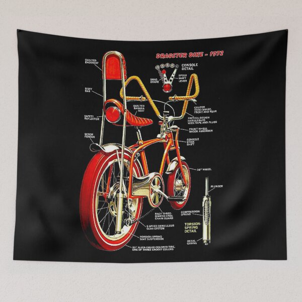 Item preview, BICYCLES : Vintage 1972 Wild Dragster Bike Advertising Print designed and sold by posterbobs.