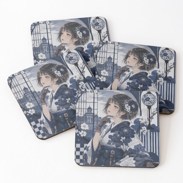 Item preview, Blue Hakama Lady designed and sold by Japanese Vibes.