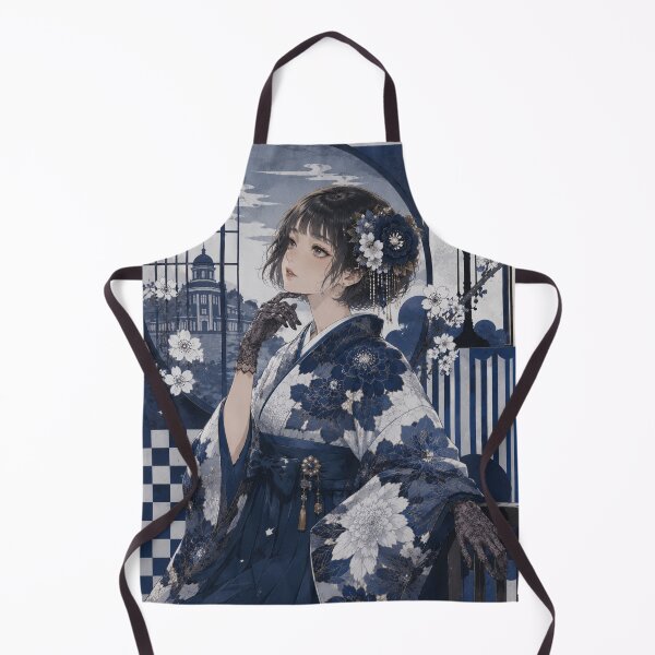 Item preview, Blue Hakama Lady designed and sold by Japanese Vibes.