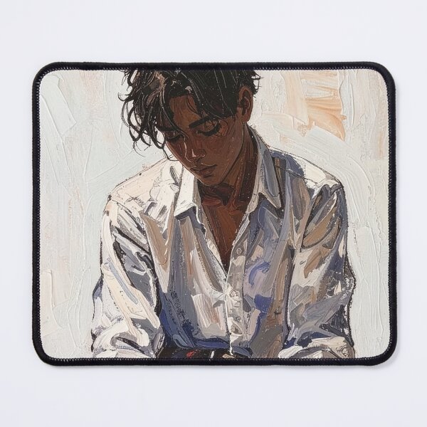 Item preview, Impressionist Thoughtful Man Oil Painting Art designed and sold by BetweenForms.