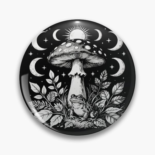 Item preview, Mushroom Frog T-Shirt – Moon Witchcore Nature Graphic designed and sold by VikArtStudio.