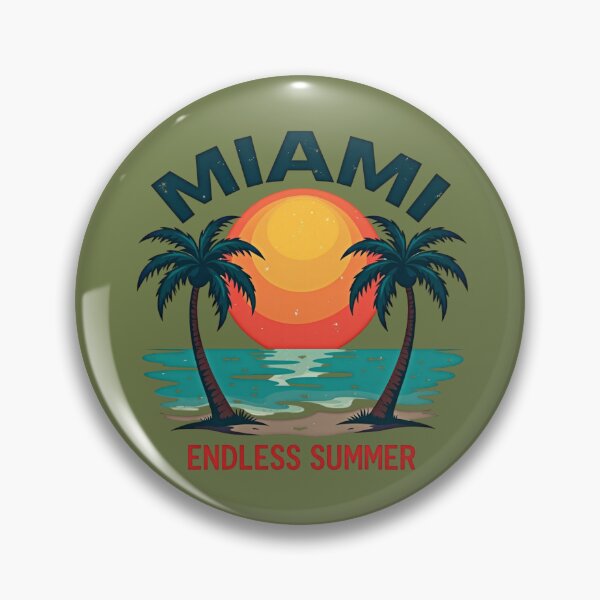 Item preview, Retro Miami Beach Sunset Endless Summer designed and sold by piketo.