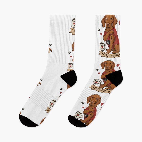 Item preview, Vizsla Dog with Tattoo Illustration I Heart Mom designed and sold by Blok45.