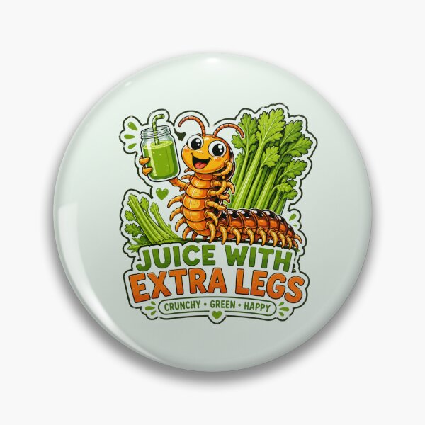 Item preview, Cute Centipede Celery Juice - Funny Kawaii Insect Mascot designed and sold by BlackSector77.