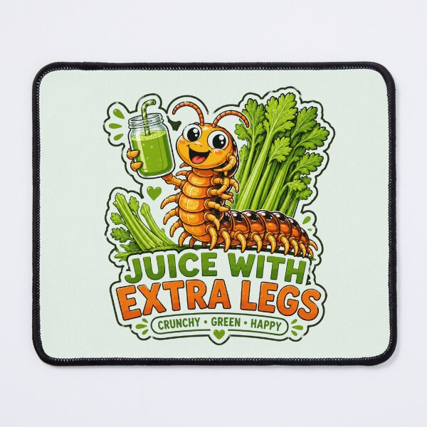 Item preview, Cute Centipede Celery Juice - Funny Kawaii Insect Mascot designed and sold by BlackSector77.