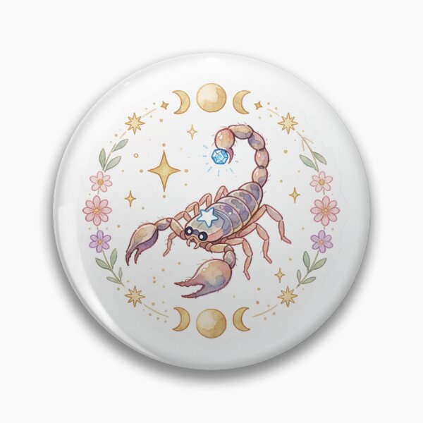 Item preview, Scorpio Zodiac Sticker | Celestial Scorpion Astrology Art designed and sold by AillustriaAK.