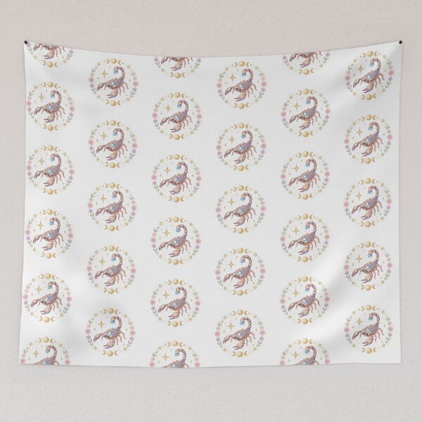 Item preview, Scorpio Zodiac Sticker | Celestial Scorpion Astrology Art designed and sold by AillustriaAK.