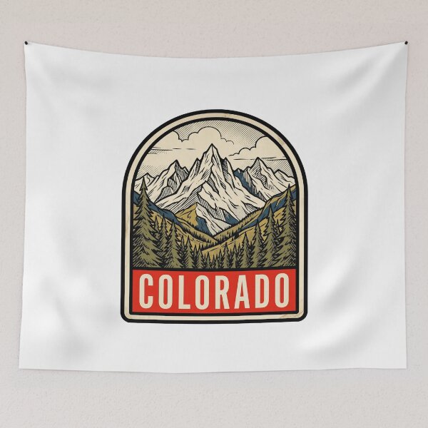Item preview, Retro Colorado Rocky Mountains Cabin Vintage Travel designed and sold by Paper Drip.