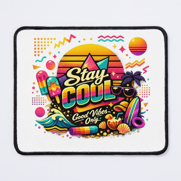 Item preview, Retro Geometric Shapes – Neon 80s Summer Aesthetic Design designed and sold by EdgeSphere.