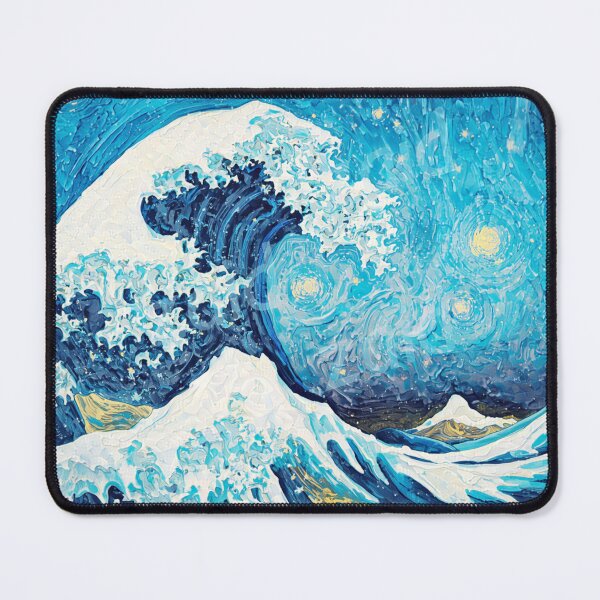 Item preview, The Great Wave Off Kanagawa, Reimagined in Van Gogh's Style designed and sold by NeededTees.