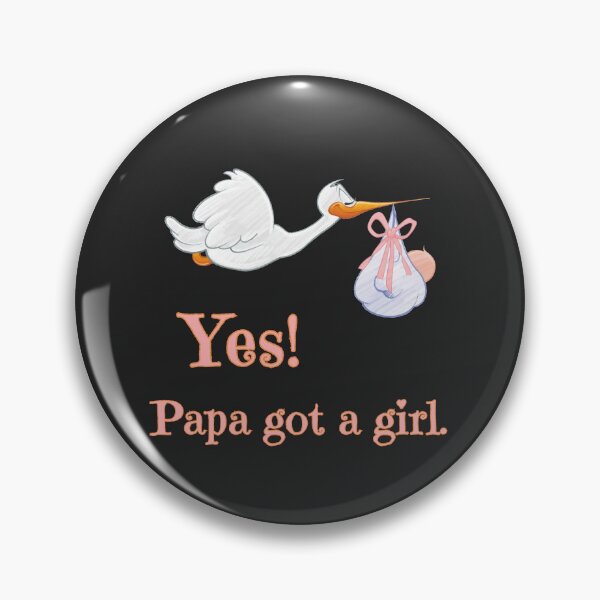 Item preview, Cute Stork, Yes, Papa got a girl designed and sold by Noydee Red Salavan.