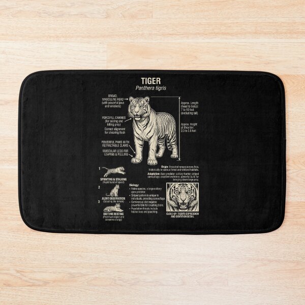 Item preview, Tiger Scientific Anatomy Biology Animal Lover designed and sold by Kimberley King Art  King Art.