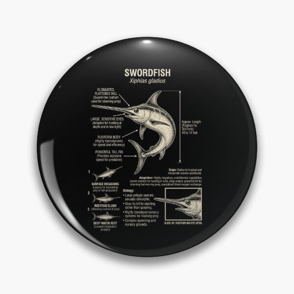Item preview, Swordfish Scientific Anatomy Biology Animal Lover designed and sold by Kimberley King Art  King Art.