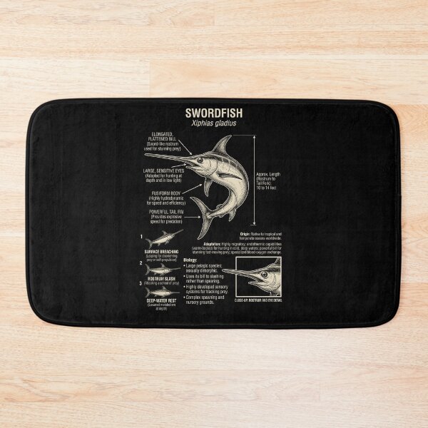 Item preview, Swordfish Scientific Anatomy Biology Animal Lover designed and sold by Kimberley King Art  King Art.