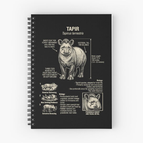 Item preview, Tapir Scientific Anatomy Biology Animal Lover designed and sold by Kimberley King Art  King Art.