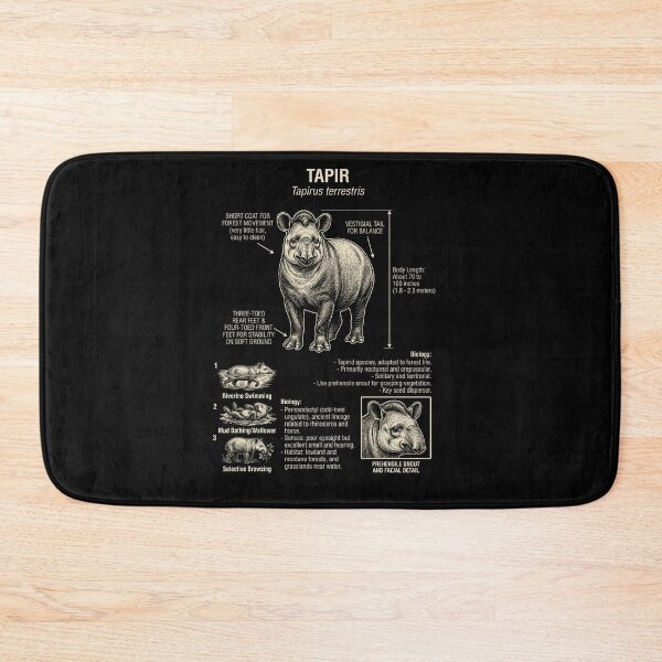 Item preview, Tapir Scientific Anatomy Biology Animal Lover designed and sold by Kimberley King Art  King Art.
