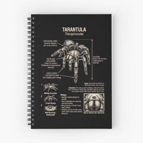 Item preview, Anatomía científica de la tarántula, biología, amante de los animales designed and sold by Kimberley King Art King Art.