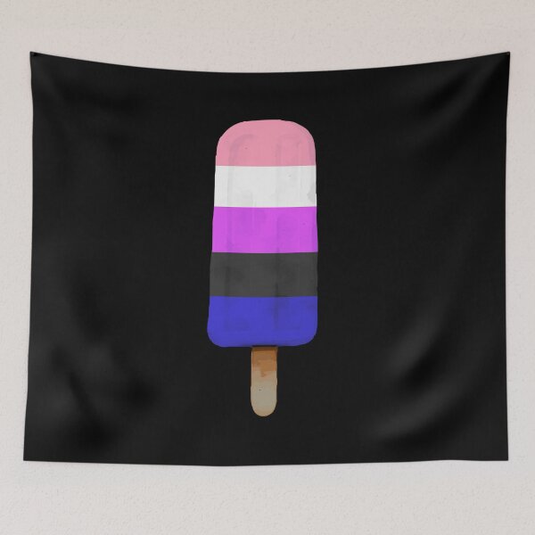 Item preview, Cute Genderfluid Pride Flag Popcicle designed and sold by TackyTime.