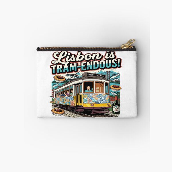 Item preview, Lisbon is TRAM-ENDOUS! – Funny Lisbon Tram Travel T-Shirt | Portugal Vacation Graphic Tee | Food & Culture Souvenir Design designed and sold by Sushikidsntod.