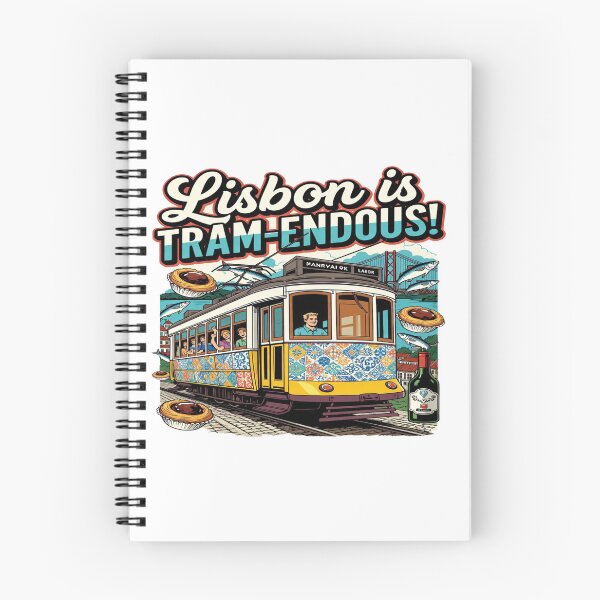 Item preview, Lisbon is TRAM-ENDOUS! – Funny Lisbon Tram Travel T-Shirt | Portugal Vacation Graphic Tee | Food & Culture Souvenir Design designed and sold by Sushikidsntod.