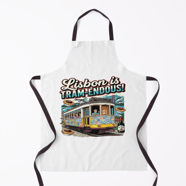 Item preview, Lisbon is TRAM-ENDOUS! – Funny Lisbon Tram Travel T-Shirt | Portugal Vacation Graphic Tee | Food & Culture Souvenir Design designed and sold by Sushikidsntoddlers.