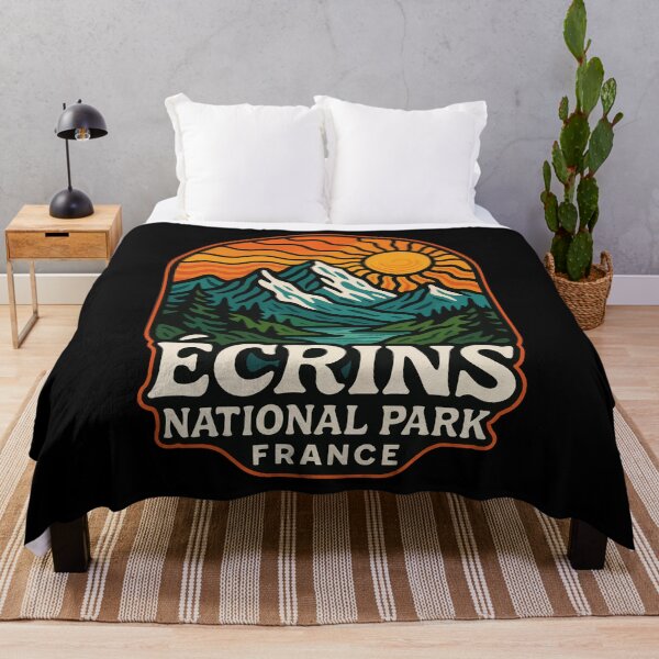 Item preview, Ecrins National Park France Retro Trippy Travel designed and sold by TomFrontierArt.