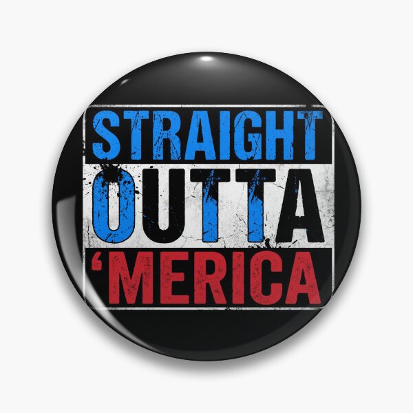 Item preview, Straight Outta Merica Funny Patriotic Slang Shirt designed and sold by TeNovaStudio.