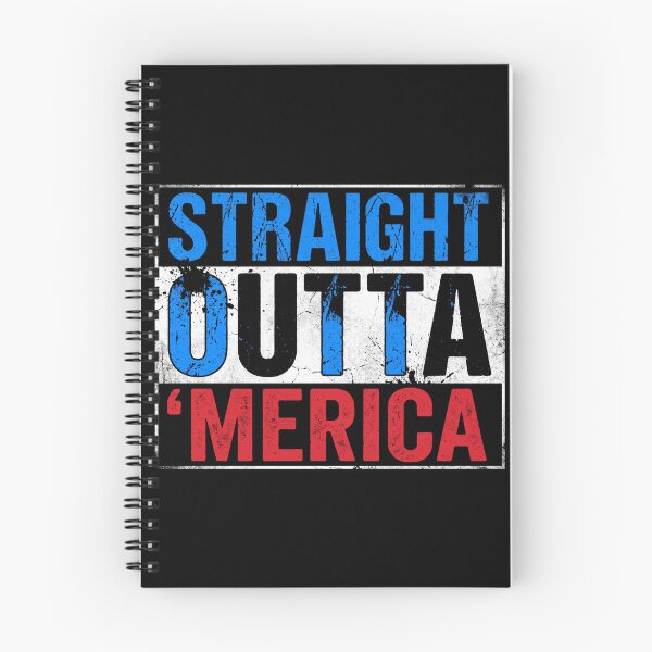 Item preview, Straight Outta Merica Funny Patriotic Slang Shirt designed and sold by TeNovaStudio.