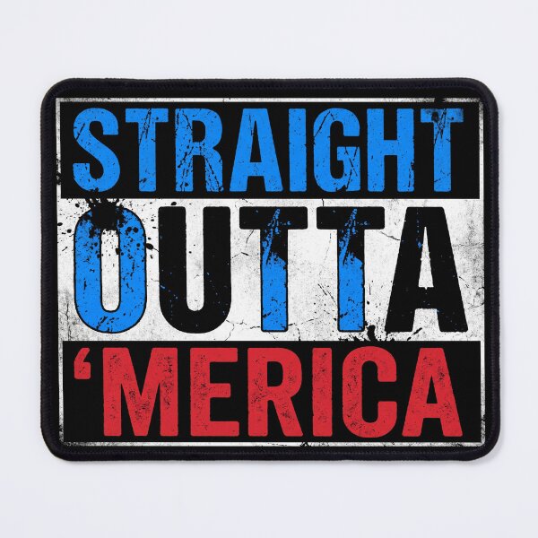 Item preview, Straight Outta Merica Funny Patriotic Slang Shirt designed and sold by TeNovaStudio.